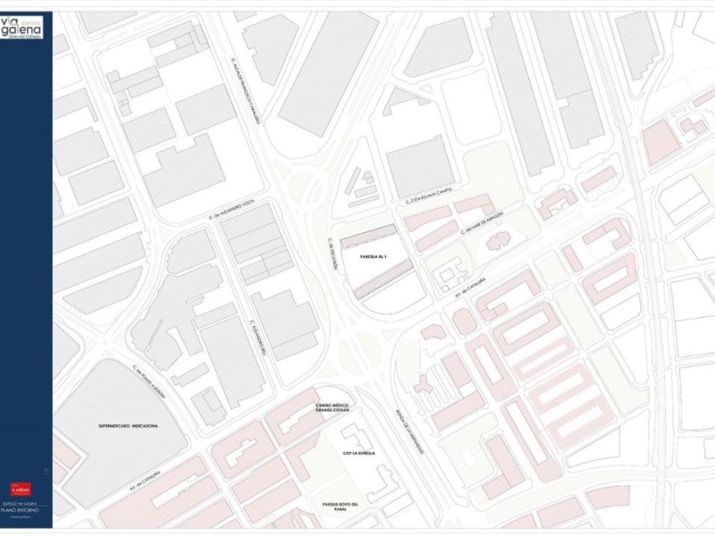 Plano de situación de Edificio Vía Galena